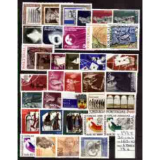 PORTUGAL, 1974, ANO COMPLETO, 36 VALORES, MNH